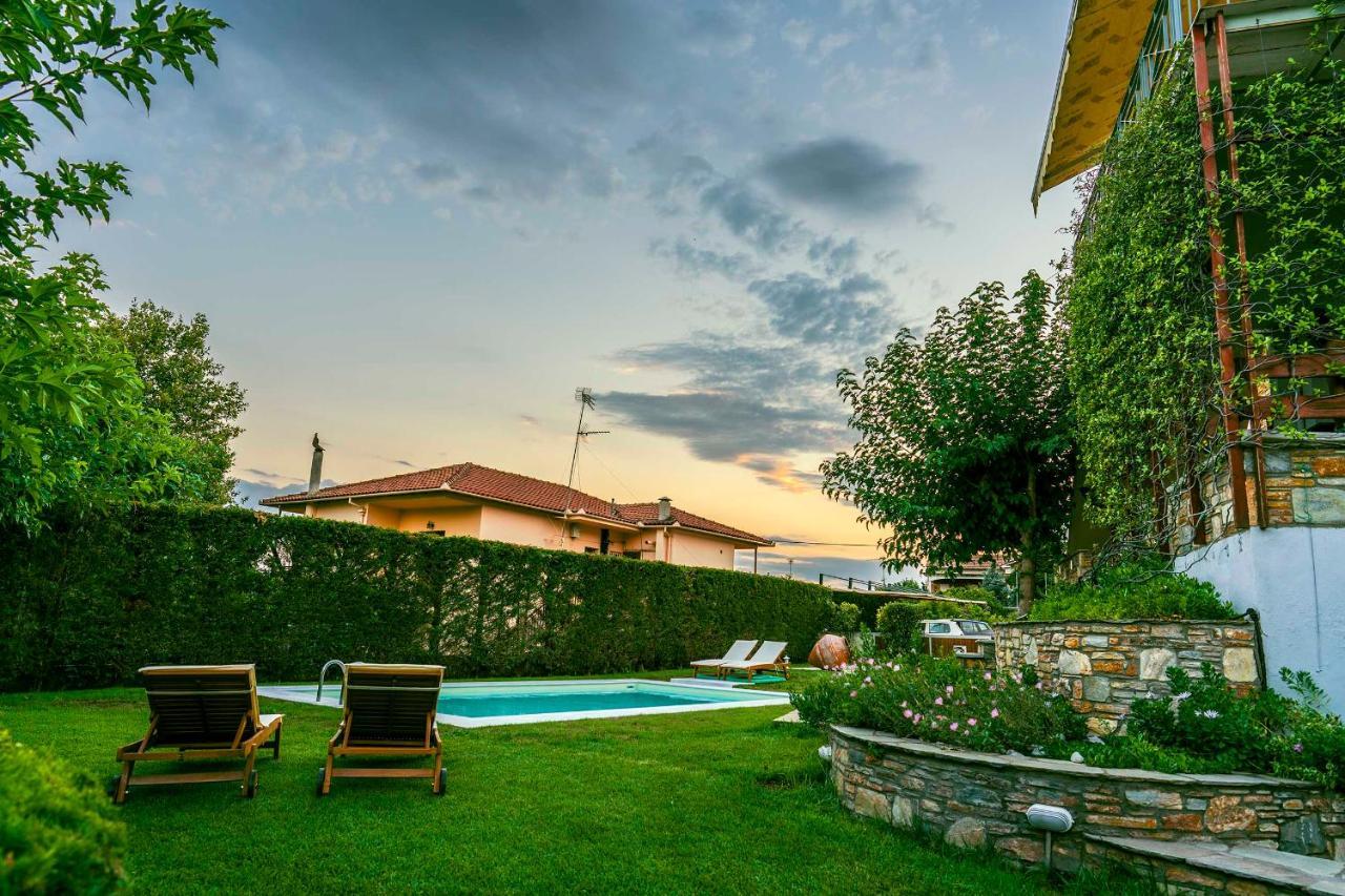 Вилла Chariklia'S House With Private Pool Kato Lekhonia Экстерьер фото